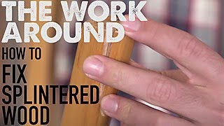 The Work Around How to Fix Splintered Wood  HGTV [upl. by Anelrad]