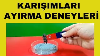 KARIŞIMLARIN AYRILMASI DENEYLERİ ANLAMA GARANTİLİ [upl. by Aneekan]