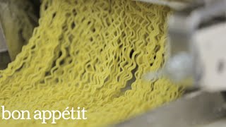 How Ramen Noodles Are Made Inside a Ramen Factory  Bon Appétit [upl. by Acissev177]