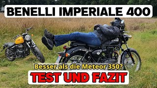 BENELLI IMPERIALE 400 Produktvorstellung  Test amp Review  Fazit Euro 5 2021 DE HD [upl. by Annaicul]