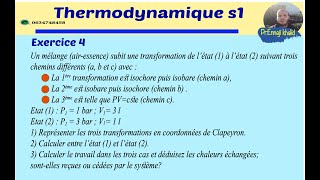 Thermodynamique S1 exercice 4 [upl. by Child]