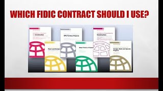 FIDIC Suite of Contracts Different types of FIDIC Contracts [upl. by Blondell]