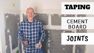 How to tape Cement Board Joints [upl. by Solohcin]