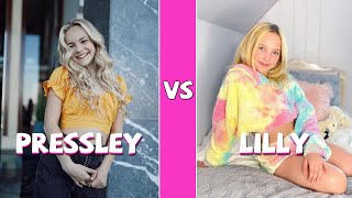 Pressley Hosbach Vs Lilly Ketchman  TikTok Dance Battle [upl. by Noleta]