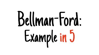 BellmanFord in 5 minutes — Step by step example [upl. by Niroc181]