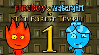 Fireboy and watergirl 1 Gameplay walkthrough [upl. by Ylhsa]