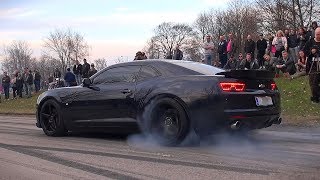 HELLA MEAN Gen5 Camaro SS  BURNOUT AND CRAZY EXHAUST SOUND [upl. by Ihcas]