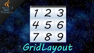 Java GridLayout 🔳 [upl. by Nonnaihr550]