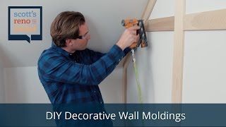 HowTo DIY Decorative Wall Moldings [upl. by Stanhope]