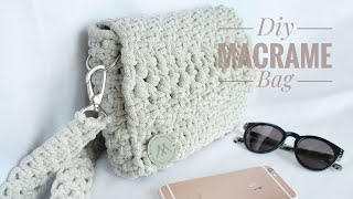 DIY Classic Macrame Bag  Klasyczna torebka ze sznurka [upl. by Asirralc]