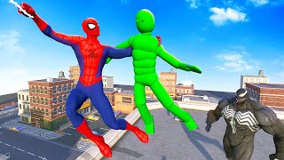 SPIDERMAN Saves Ragdolls from Venom  Overgrowth Mods Gameplay [upl. by Llenrac]