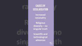 Secularisation  60 Second Sociology GCSE Families [upl. by Esiahc]