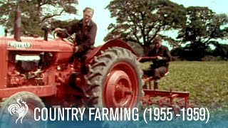 Country Farming Innovations of the Modern Tractor 19551959  British Pathé [upl. by Kutchins]