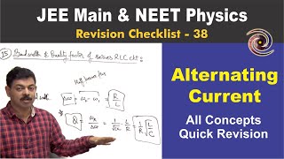 Alternating Current  Revision Checklist 38 for JEE Main amp NEET [upl. by Jerad]