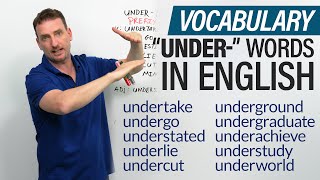 English Vocabulary Words with the prefix UNDER [upl. by Enimasaj]