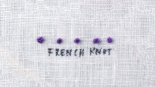 How to do a French Knot [upl. by Clea]