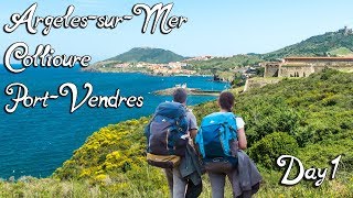 Great Mediterranean Coast Hike in Occitanie France  Day 1 ArgelèssurMer Collioure PortVendres [upl. by Hanahs15]