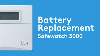 How to Change the Battery in Your Safewatch 3000 Security System Panel Box  ADT [upl. by Nilre]