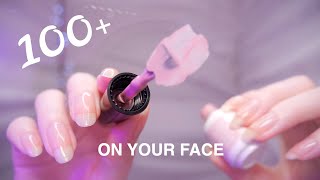 ASMR 100 TRIGGERS on YOUR FACE First Person  NonStop Tingles [upl. by Robinia]