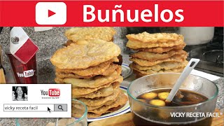 BUÑUELOS ❤️ Vicky Receta Facil [upl. by Rozelle]