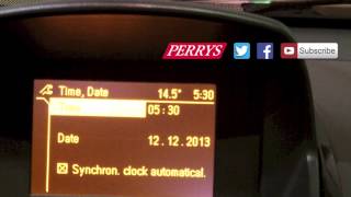 How to change the time and date on a Vauxall Corsa 2013 on [upl. by Cave462]