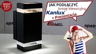 Wideoprezentacja Lampa ogrodowa elewacyjna ZEW Kanlux TUTORIAL jak podłączyć [upl. by Refanej]