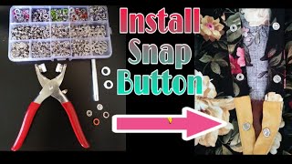 How to Attach a Snap Button [upl. by Lehplar]