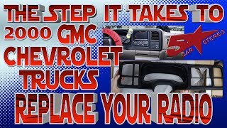 The steps it take to replace your radio Chevy Silverado or Tahoe GMC Sierra or Yukon [upl. by Aisayn]