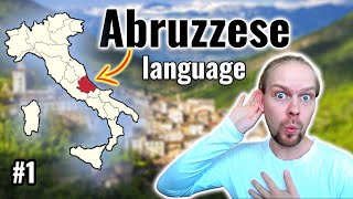 Abruzzese Dialect  Can Catalan French Spanish and Latin speakers understand it  1 [upl. by Nauqel]