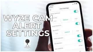 4  WYZE CAM ALERT SETTINGS [upl. by Akinad198]