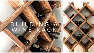 HOW TO BUILD A WINE RACK  Step by Step Process [upl. by Hanshaw]