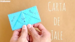 Carta Jale FACIL  Cartas de origami  CARTAS PARA MI NOVIO [upl. by Milly]