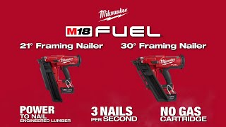 Milwaukee® M18 FUEL™ Framing Nailers [upl. by Merrel]