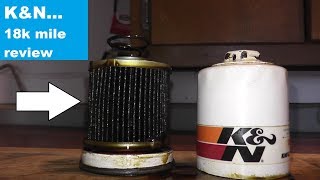 KampN Oil Filter 18000 Mile Review [upl. by Ecitnerp]