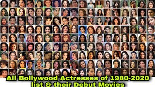 All Bollywood ActressesHeroines of 1980  2021 List amp Their Debut Movies [upl. by Maurilia]