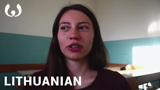 WIKITONGUES Erika speaking Lithuanian [upl. by Nahtanoy452]