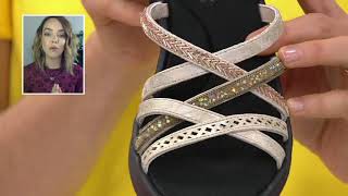 Skechers MultiStrap Wedge Sandals  Rumbler Wave New Lassie on QVC [upl. by Sonny202]