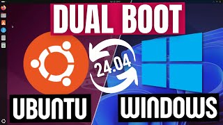 How to Dual Boot Ubuntu 2404 LTS and Windows 10  11 [upl. by Nawj203]