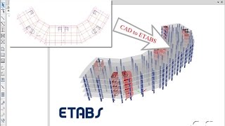 ETABS  06 CAD Import Watch amp Learn [upl. by Ttiwed614]