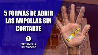 CÓMO ABRIR AMPOLLAS SIN CORTARTE🔪 [upl. by Bibbye]