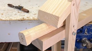 Woodworking Benchtop Shave Horse  How to Build a Shavehorse for Hand Tools [upl. by Inoek]