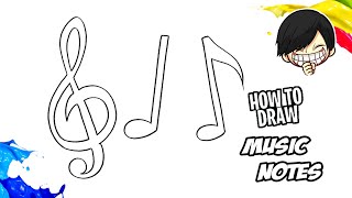 How to draw Music Notes [upl. by Aiset113]