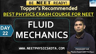 FLUID MECHANICS L22  NEET Physics Crash Course  NCERT Physics Class 11 [upl. by Arlyn266]