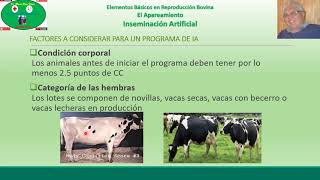 Inseminación Artificial en Bovinos Parte 1 Generalidades [upl. by Mckeon]