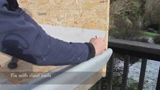 GRP Fibreglass Roofing  Trimming [upl. by Roderich]