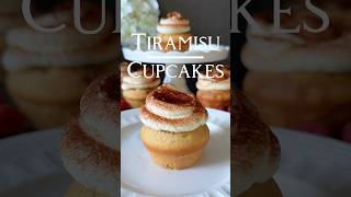 Tiramisu Cupcakes Recipe 🤍 [upl. by Plumbo]