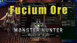 Fucium Ore farming Monster Hunter World  Fucium Ore MHW [upl. by Alithea827]