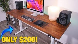 The Cheapest Motorized DIY Standing Desk On Amazon [upl. by Asyen]