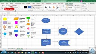 Flujograma o Diagrama de flujo en Excel sepamosexcel sepamosexcelviral sepamosexcelcurso excel [upl. by Milburt]