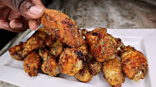 Air Fried Lemon Pepper Wings Recipe  Better Than Wingstop [upl. by Heilner]